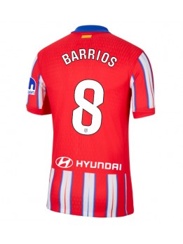 Atletico Madrid Pablo Barrios #8 Domaci Dres 2024-25 Kratak Rukavima